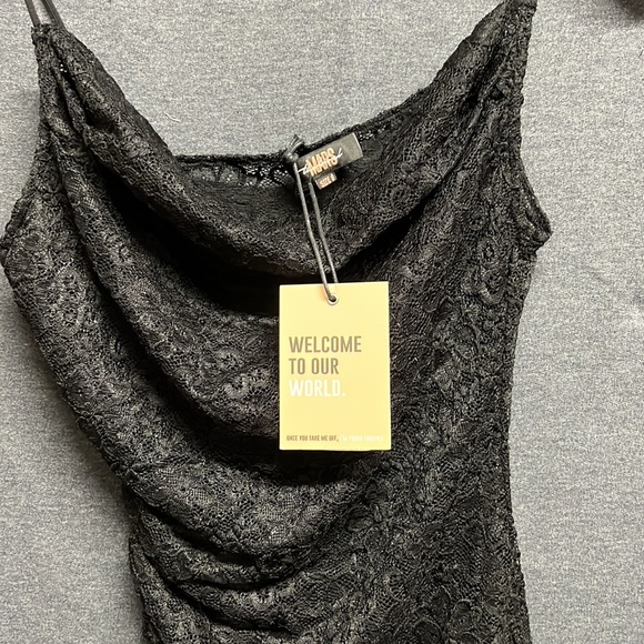 NWT -Mars The Label The Lace Asymmetric Trouser Set in Black - Size Small (8 UK) - Picture 6 of 15